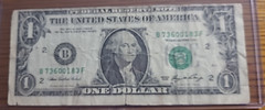 2006 $1 Dollar Bill – MISALIGNED & MISCUT NOTE