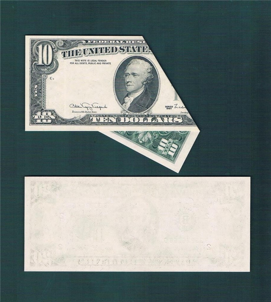 $10.00 1990 & $20.00 1974 Federal Reserve Notes w/ MAJOR ERROR~BOTH Uncirculated