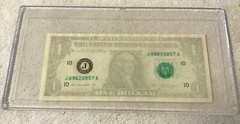 $1.00 FRN J- Kansas City, INSUFFICIENT INK ERROR, 2013, BU. Crisp, Scares !!!