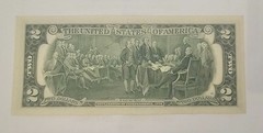 1976 $2 BILL INSUFFICIENT INKING OF SERIAL SINGLE DIGIT 8