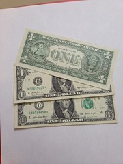 (3) $1.00 STAR Err Replacement NOTES * LOW « 00 » Serial #&rsquo;s (2017 A, 2021, 2021)