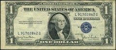 FR. 1613 N $1 1935-D Silver Certificate ERROR Ink Smear 1st Process VF