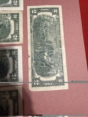 Error 1976 Miscut/misaligned $2 Bill