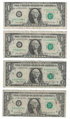 ** 1969 D $1 ONE DOLLAR GREEN SEAL, ERROR CUT. PRICE FOR EACH NOTE. **