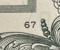 🔥 BINARY 🔥WET INK TRANSFER ERROR 🍀 LUCKY 7’s UNC 💎GEM Fancy Serial Number