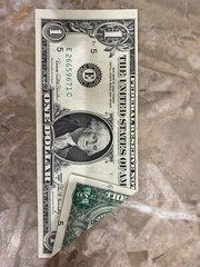 1969 C $1 FRN MAJOR FOLDOVER ERROR GEM UNC