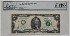 LEGACY64 PPQ 2017 2$ SOLID STAR ERROR 4182*