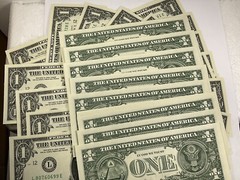 Gas Pump Error 2021 One Dollar Bill LOT OF 1 Unc NOTE Misaligned Digit Place 5