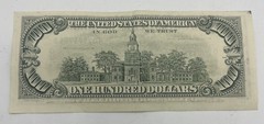 1990 $100 Bill Misalignment & Bleed Through Back Error Rare Federal Reserve Note