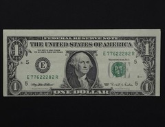 1995 $1 Federal Reserve Note – Off Center Obverse Printing Error