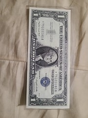 BEAUTIFUL 1957A STAR One DOLLAR $1 SILVER NOTE.