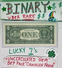 🔥 BINARY 🔥WET INK TRANSFER ERROR 🍀 LUCKY 7’s UNC 💎GEM Fancy Serial Number