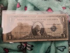 1957 A Silver Certificate Misaligned Double Serial Number Error