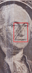 $1.00 Scar On Washington&rsquo;s Face (L19571153C)