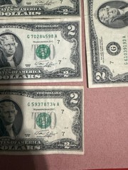 Error 1976 Miscut/misaligned $2 Bill