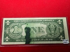 1935 E SILVER CERTIFICATE ERROR INK BLUNDER….