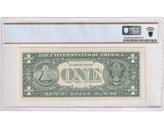 $1 1999 FRN Minor Ink Smear & Wet Ink Transfear Error 64 PCGS PPQ Choice UNC