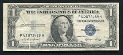 1935-E $1 ONE DOLLAR SILVER CERTIFICATE “MULTIPLE GUTTER FOLD ERROR”