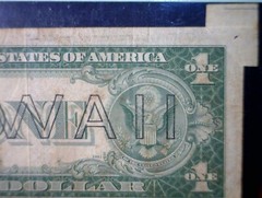 1935 HAWAII $1 ERROR PCGS VF25 SUPER RARE Butter Fly Silver Certificate Note