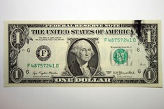 1977 $1.00 Federal Reserve Note Error Ink Smear Crisp Uncirculated (F48757241D)