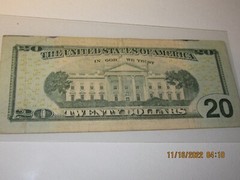Error $20 bill, IE 00214172 *, Connected to nose, is eye socket, Error Bigtime!!