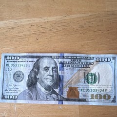 Federal Reserve Note $100 Error ML95939426E Series 2013 Uncertified Ungraded