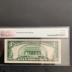 FR#1985-G $5.00 Offset Printing Error,PMG 65 W/EPQ
