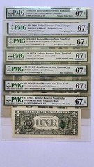 $1-$2-$5-$10-$20-$50-$100 FRN ERROR NOTE PMG67EPQ