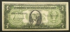1935 E $1 Silver Certificate OFFSET PRINTING ERROR Front To Back