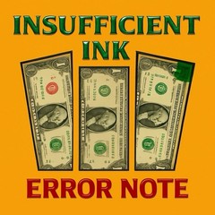 « INSUFFICIENT INK ERROR » MISSING 6’s + “OVER INK ERROR” 3’s UNCIRCULATED BEP 🧱