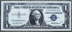 Large Ink Smear Error W/ BEP Rejection Mark, About Uncirculated, 1957