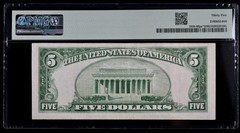 1934B $5 Star fp 212 FRN PMG 35 1958-Bfpe* ENGRAVING ERROR Rare B02162784B
