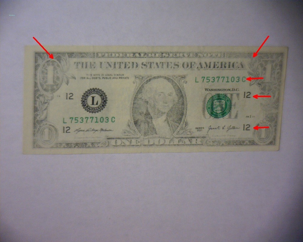2021 $1.00 FRN🌟INSUFFICIENT INK ON FIRST PRINT🌟 RARE PRINT ERROR🌟