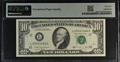 PMG65 EPQ 1988A 10$ AMAZING RAIN GREEN INK SMEAR ERROR (PRICE FOR 1 NOTE)