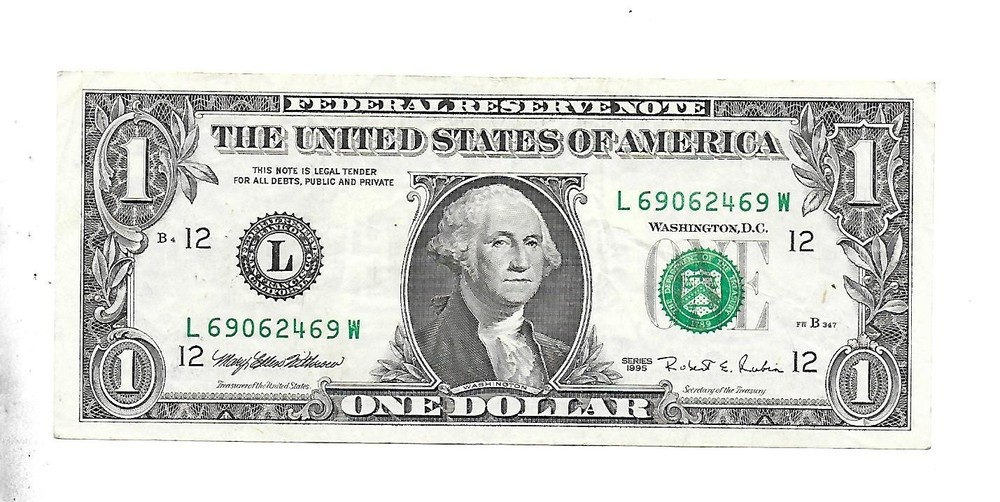 $1 1995 BP 295 Engraving Error San Francisco LW Run11 FP 347 VF