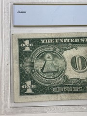 ULTRA RARE 1935 E $1 Partial Offset Printing Error Back To Face PCGS VF30 NICE!