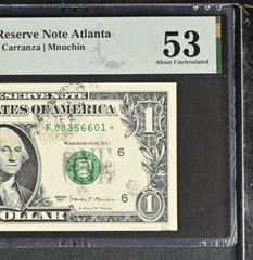 SACRE PMG53 STAR NOTE WITH AS MADE INK SMEARs-NOT ERROR BUT HARDER TO FIND 6601*