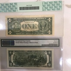 FR#1935-B and FR#1909-E,Offset Printing Of Back to Front