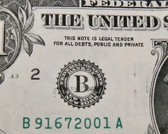 $1 2021 New York B – INK SMEAR Error