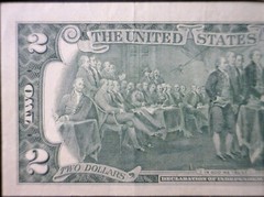 1976 $2 ERROR 3rd Print Shift BICENTENNIAL Note NICE AU Federal Reserve Currency