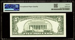 1969 B $5 Ink Smear Error Federal Reserve Note PMG 65 EPQ Gem Serial B72377627C