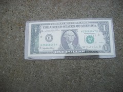 1995 United States Uncirculated Super RARE Error Dollar Bill.