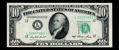 ((⭐️Gutter Fold Error ))$10 1950-A Federal Reserve Note STAR Uncirculated (H27)