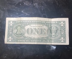 *ERROR* $1 $1.00 1 DOLLAR BILL FEDERAL RESERVE NOTE – MISPRINTED MISALIGNED
