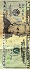 ERROR ! $20 Dollar Bill USD Misprint Misaligned Miscut 1995 Rare Legal Note