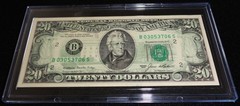 Uncirculated 1985 $20 ERROR Note (Bleed through error)