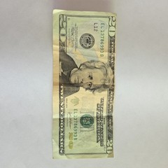 ERROR ! $20 Dollar Bill USD Misprint Misaligned Miscut 1995 Rare Legal Note