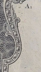 1976 $2 note alignment Shift over-inking error AU58 1 fold