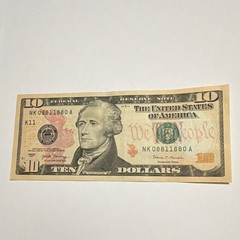 2017 $10 Trinary “True Radar “ Fancy S/N NK08811880A Uncirculated Banknote