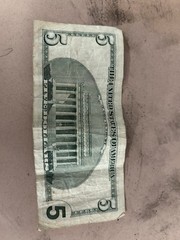 Old-Fashioned. 2003 Five $ Bill. ￼